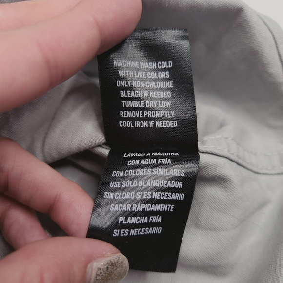 Hawx Work Gear Mens Grey Pearl Snap Western Long Sleeve Shirt Size Small - Picture 5 of 14